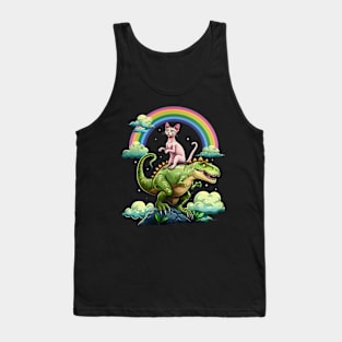 Cat Dinosaur Maze Tank Top